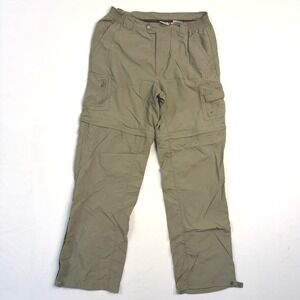 Columbia Titanium Convertible Cargo Pants Womens Medium Olive/Tan Omni-Dry